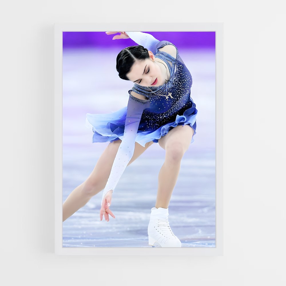 Poster Olympics skating patineuse – affiche Patinage artistique (vue 3)